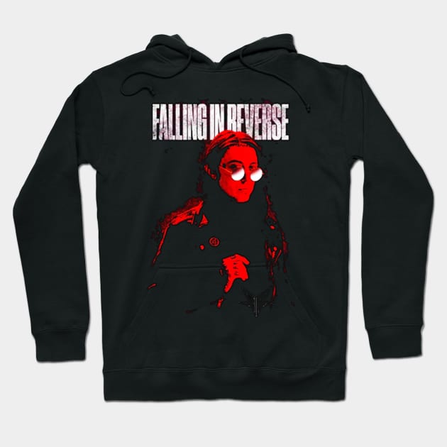 Flip the Script with Falling In Reverse Hoodie by Crazy Frog GREEN